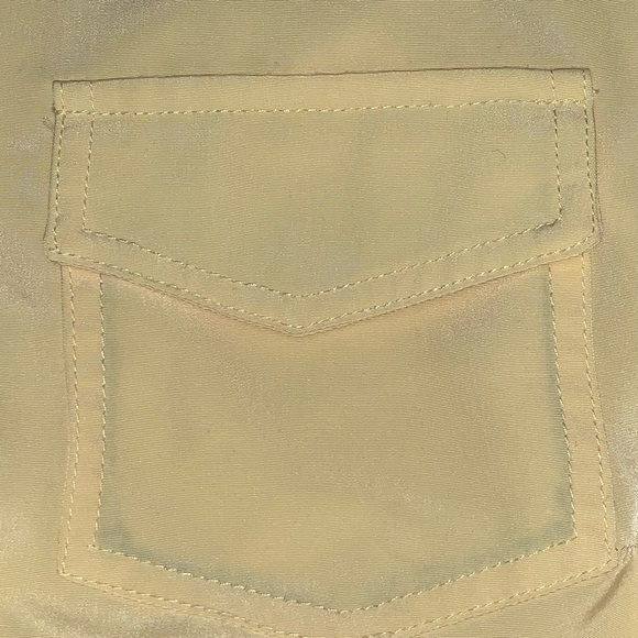 Bright yellow Susan Graver button down blouse (size L) - Picture 7 of 11